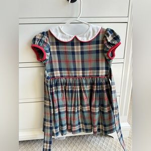 Bella bliss mulberry plaid grace dress size 2
